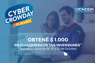 Sumate al Cyber Crowday y recibí $1.000 en tus inversiones!